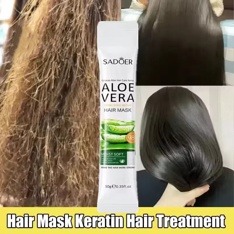 Hair Care With Aloe Vera - 5 ثانية إصلاح سريع تغذي قناع