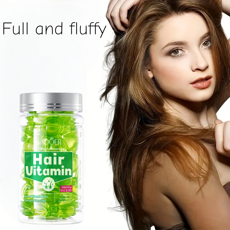 Hair Care With Aloe Vera - 40 كبسولة من خلاصة الألوة فيرا