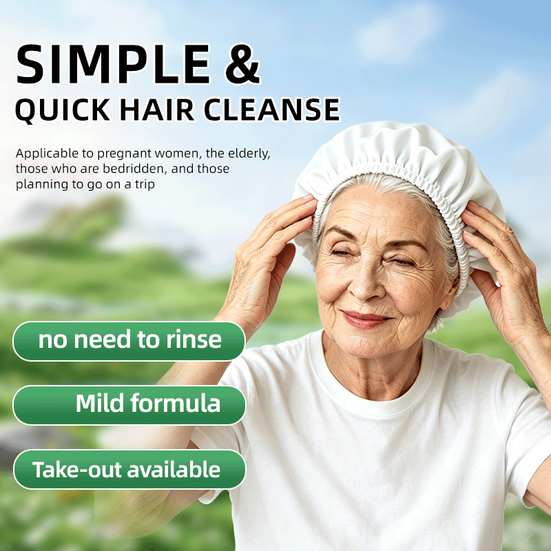 Hair Care With Aloe Vera - غطاء شامبو للاستخدام مرة واحدة بدون