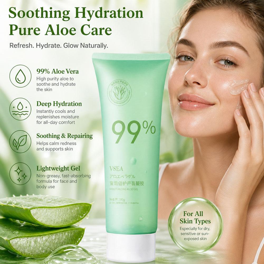1/3/5 قطع من جل الصبار النقي ب - مراجعة Hair Care With Aloe Vera وسعره